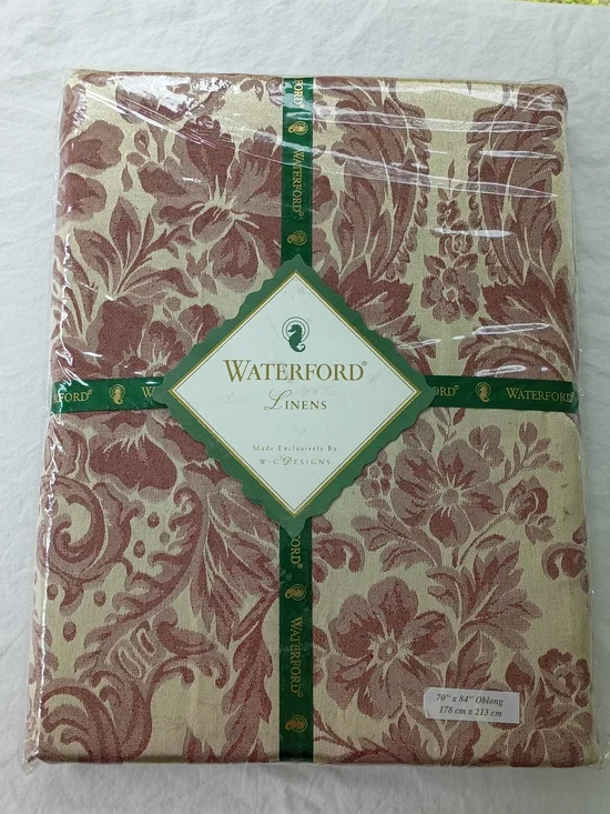 Waterford Linens Floral Tablecloth Oblong 70