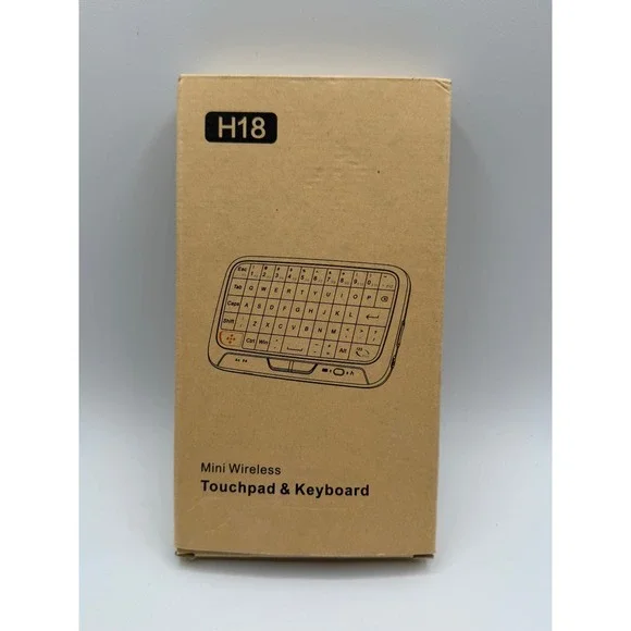 H18 Mini Wireless Keyboard and Touchpad Handheld Remote for Smart TV Android PC