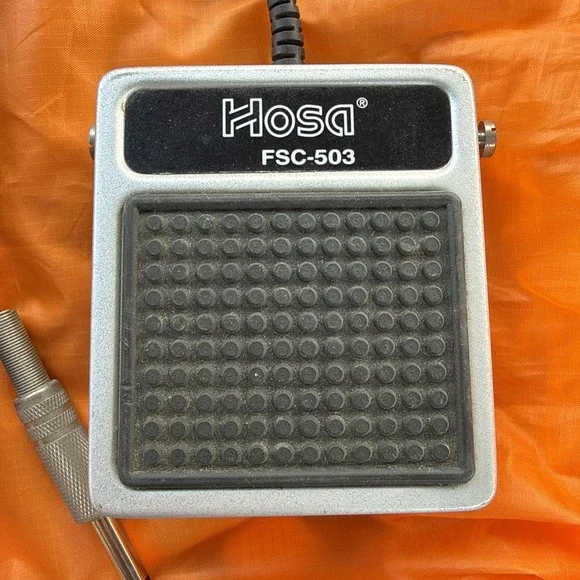 Hosa FSC-503 Momentary Foot Switch Control Keyboards Drum Machine
