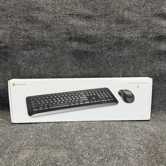 Microsoft Wireless Desktop 850‎ Black Desktop Keyboard & Mouse Combo PY9-00001
