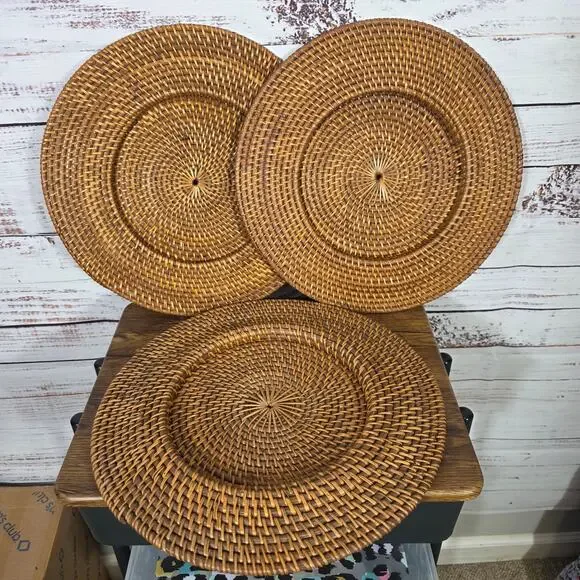 VTG Natural Rattan Placemats 3