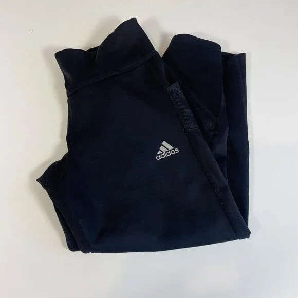 Adidas‎ Womens Aero Running Own The Run 3/4 Cropped Tights Black S Mesh Pockets