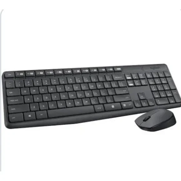 Logitech MK235 920-007897 Wireless Keyboard and Mouse - Black New In Box