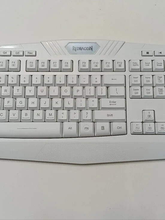 Redragon S101W-1 White Wired Gaming Keyboard & Mouse Combo RGB USB New Open Box