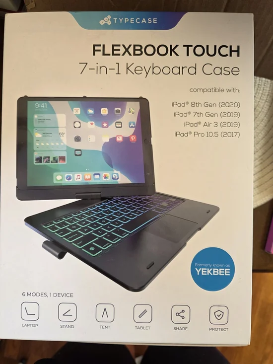 FlexBook Touch 7-in-1 Backlit Keyboard Case - Black