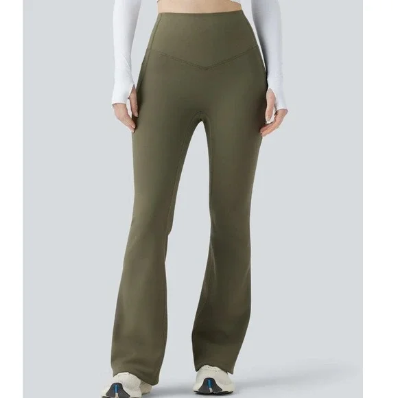 Halara UltraSculpt Extra Heat Flare Leggings Athleisure Sporty Pickleball Yoga