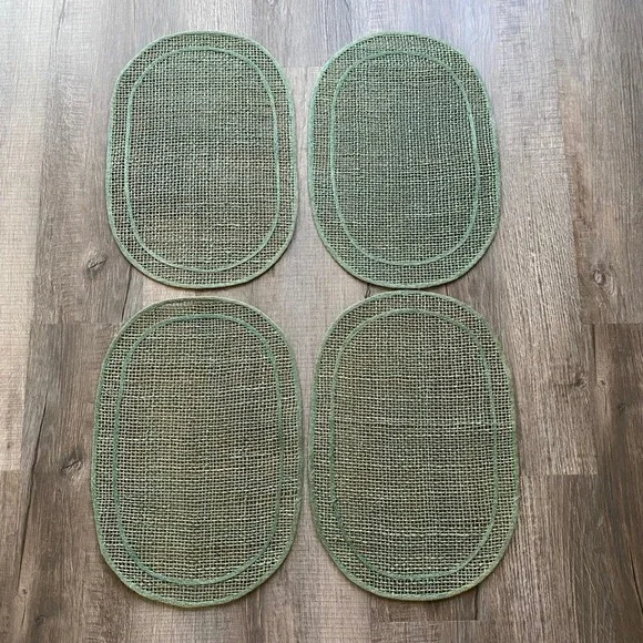 Vintage Green Woven Placemat