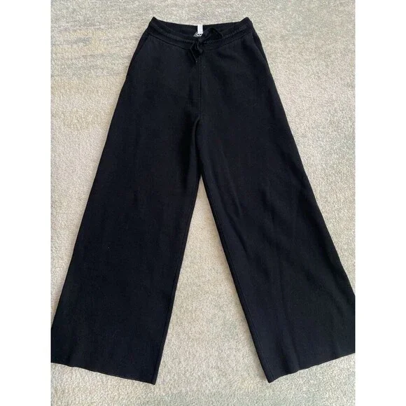 COS Pants Women's Small High Rise Wide Leg Relaxed Sweatpants Viscose Comfy