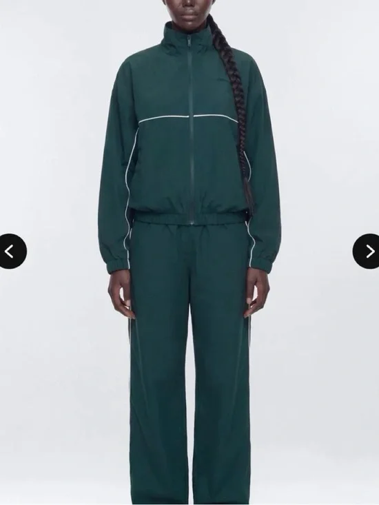 Fashion Nova Green Tracksuit