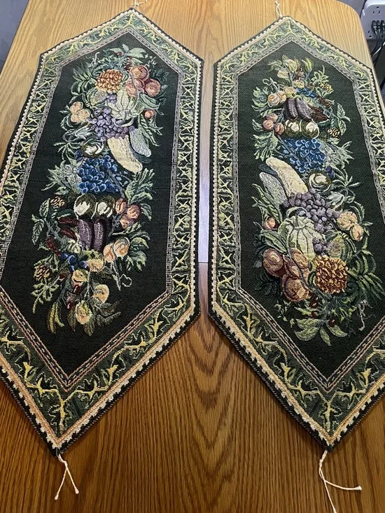 Floral Tapestry Table Runners - Set of 2
