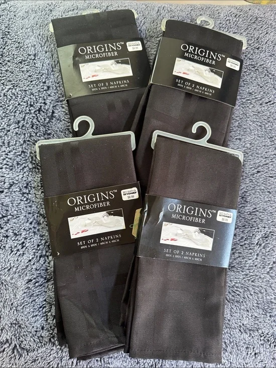 ORIGINS Microfiber Napkins- NEW 8 total