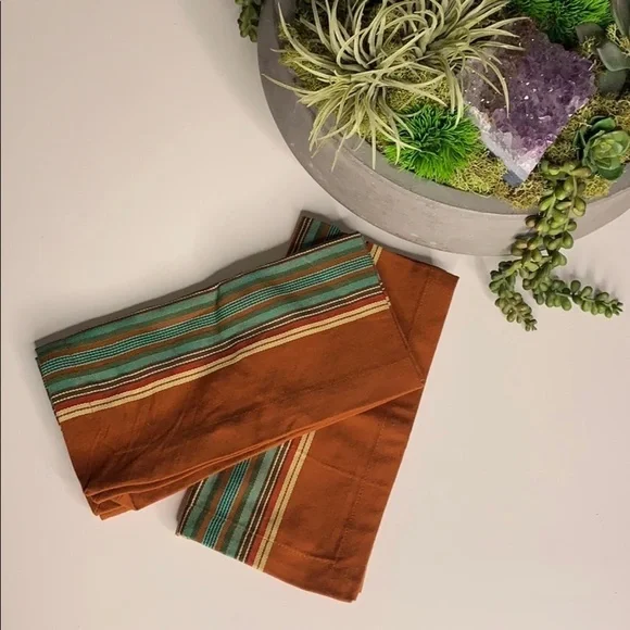 World Market Earth Tone Harvest Cloth Napkin set