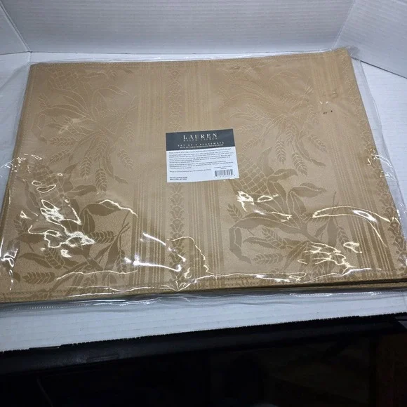 Lauren Ralph Lauren Allerton Damask‎ Camel Placemats (Set of 4)