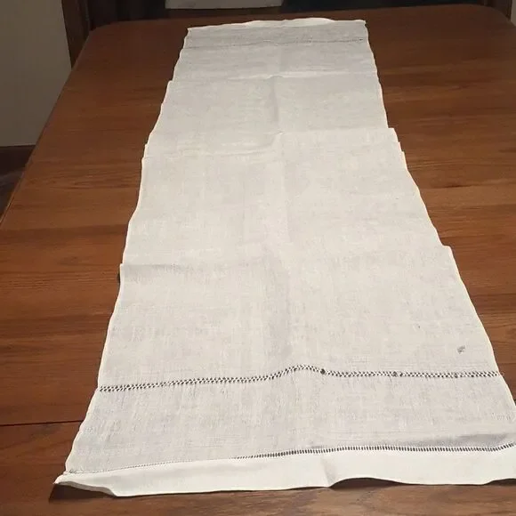1‎ pc white linen runner 68