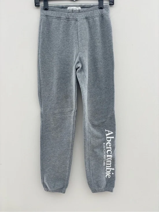 Abercrombie & Fitch Gray Logo Jogger Sweatpants XS