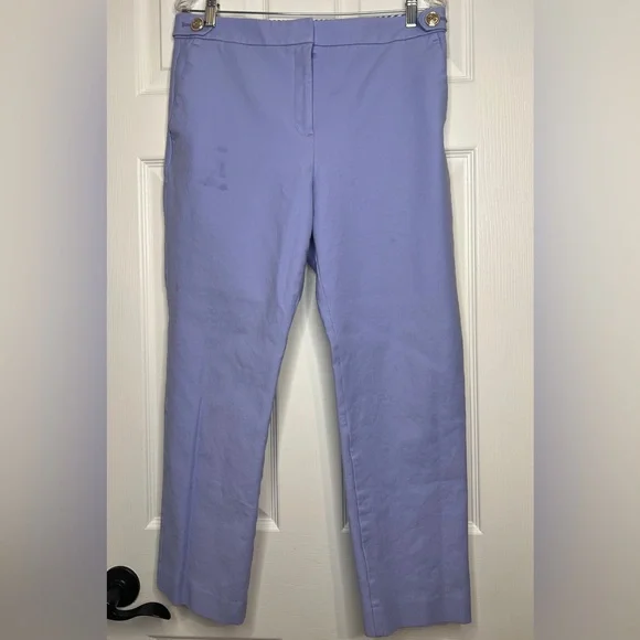 Ann Taylor Eva Ankle Pants Lilac Lavender Blue – Size 10 | Tailored Stretch