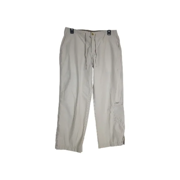 Columbia Women's Small Light Khaki Cargo Capri Pants Outdoor Gorpcore Hiking