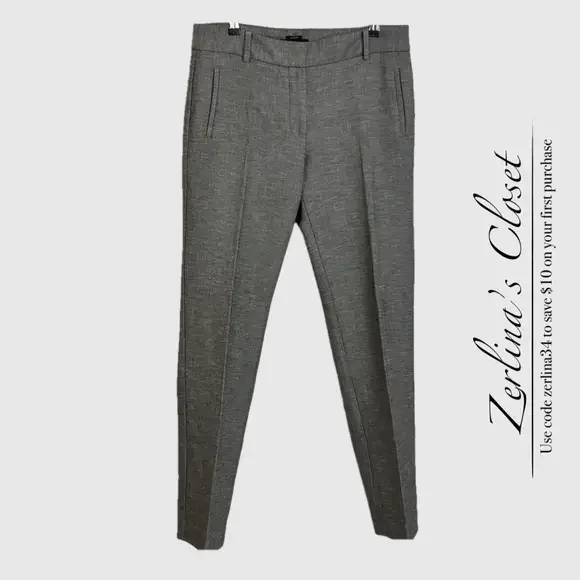 Talbots Newport Stretch Classic Trouser Unlined Gray 8