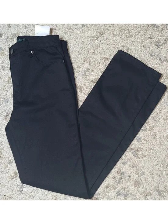 Lauren Ralph Lauren Premier Straight Curvy Slimming Fit Black Pants Size 4