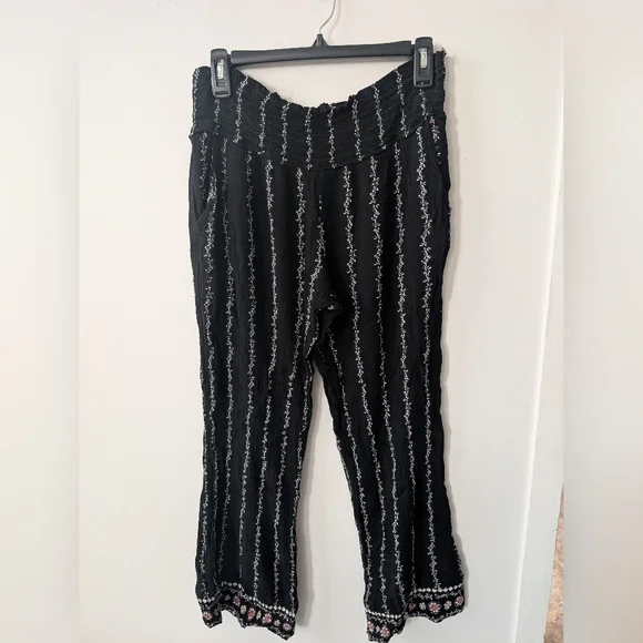 Three Dots Casual Stretch Floral Pants Size Small‎