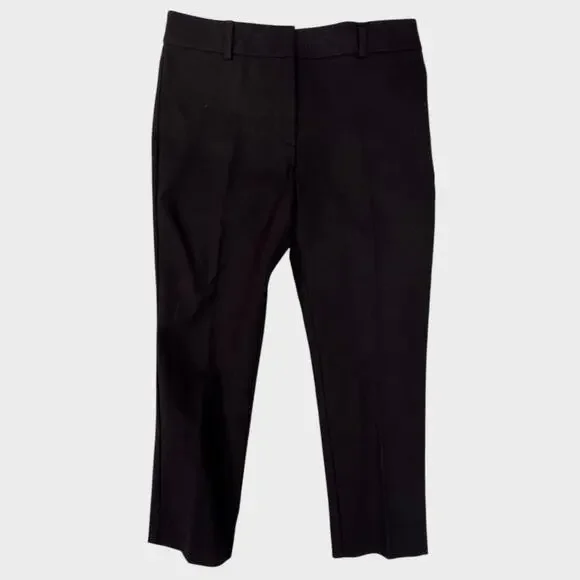 Ann Taylor Signature Petite 6P Black Womens Pants Cotton Viscose Spandex