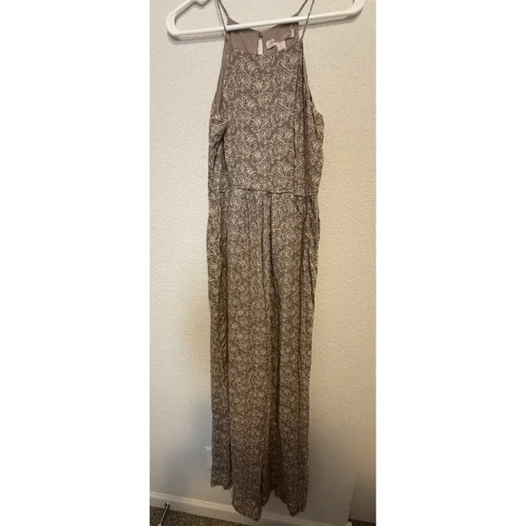 Forever 21 Brown Paisley Print Sleeveless Jump Suit XS Casual‎