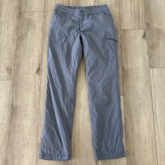 Eddie Bauer WR Fleece Lined Rainier Pants Womens Small Graphite Gray Stretch