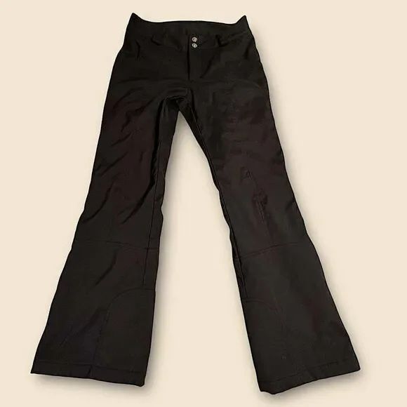 Marker Black Insulated Snow Ski Board Pants Size Small with belt.