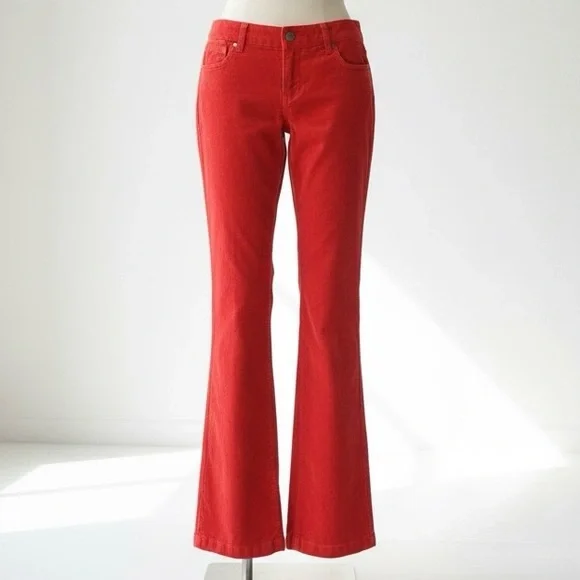 New J. Crew corduroy pants in red