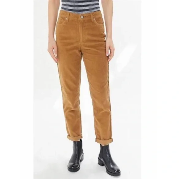 Urban Outfitters BDG Tan Mom High-Rise Corduroy Pant Size 25