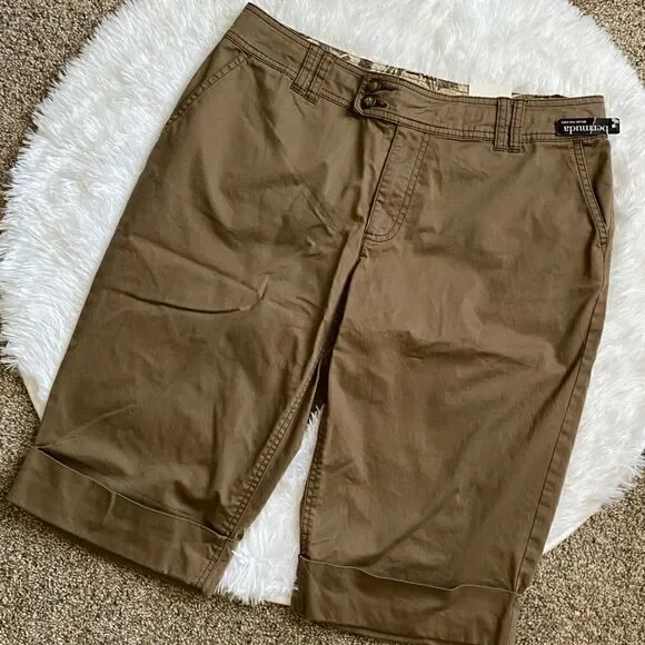 a.n.a‎ Capri Pants Bermuda Olive Brown NEW Women’s Size 12