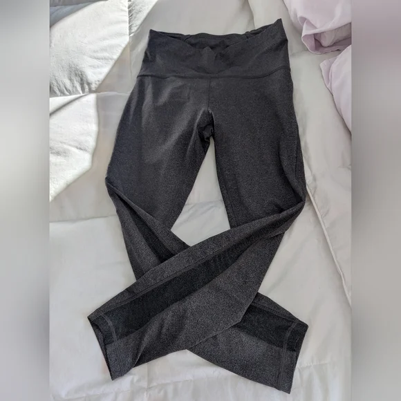 Lululemon Heather Leggings with Charcoal Accents