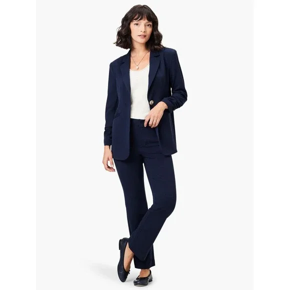 NIC + ZOE Plaza Demi Bootcut Ankle Pants In‎ Dark Indigo Size 6