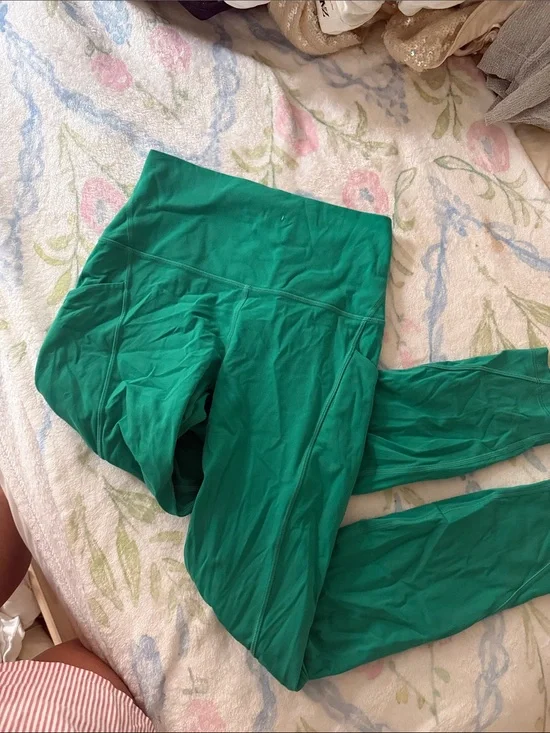 lululemon athletica Bright Green Kids Leggings
