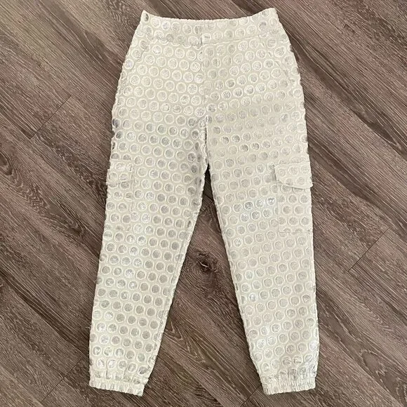 Anthropologie Jacquard Utility Joggers