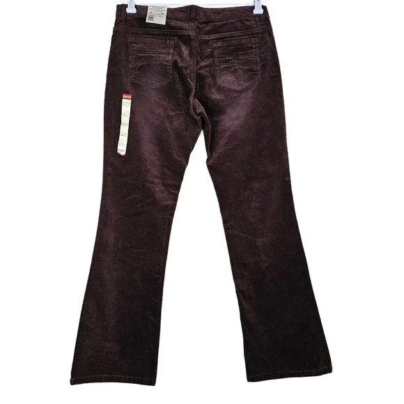 Guess Jeans Womens Brown Corduroy Flare Leg Stretch Size‎ 14 Waist 32 J42008 NWT