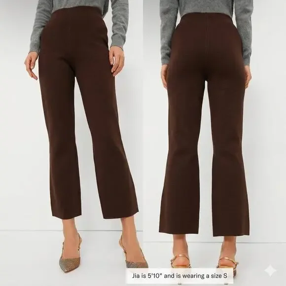 TUCKERNUCK Brown Compression Knit Ashford Pants Size S NWT