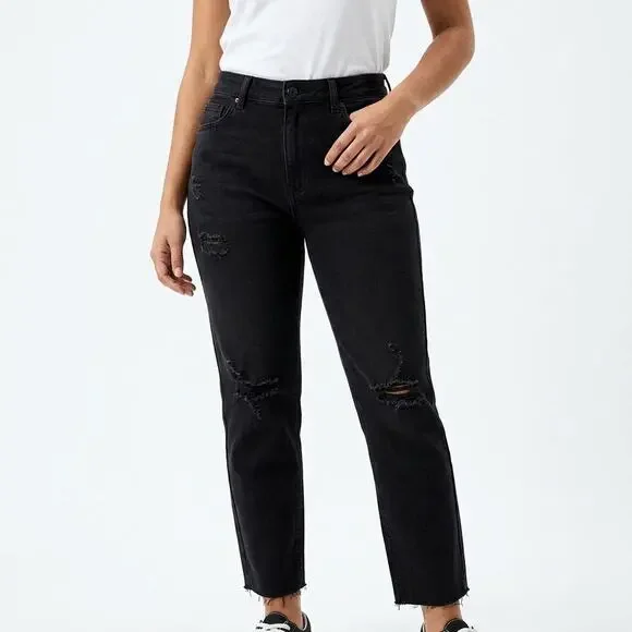 NWT PacSun MOM Jean Black Pants Women Size 32