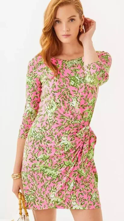 Lilly Pulitzer Blaise Romper Rousseau Pink Mane Character Energy XXS NWOT