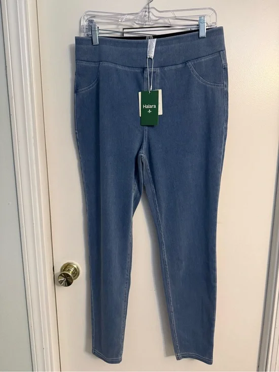 HALARA Slate Blue Flex Denim Jeggings