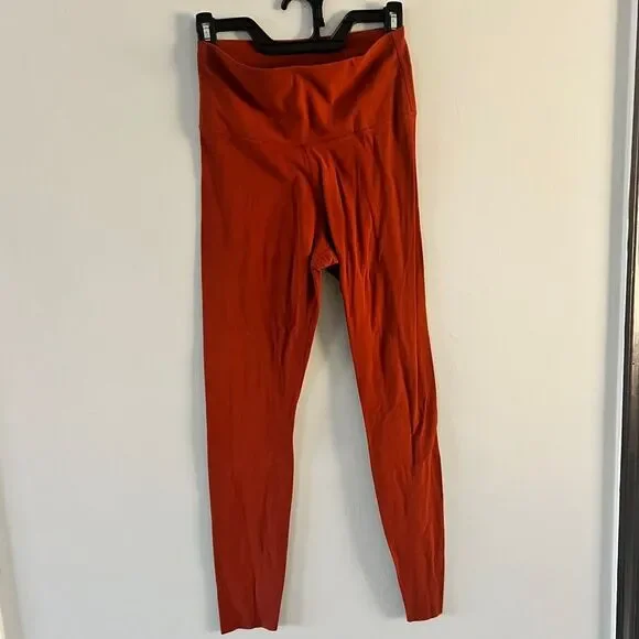 Nke Sz M Orange Leggings Running Tights Gently Used