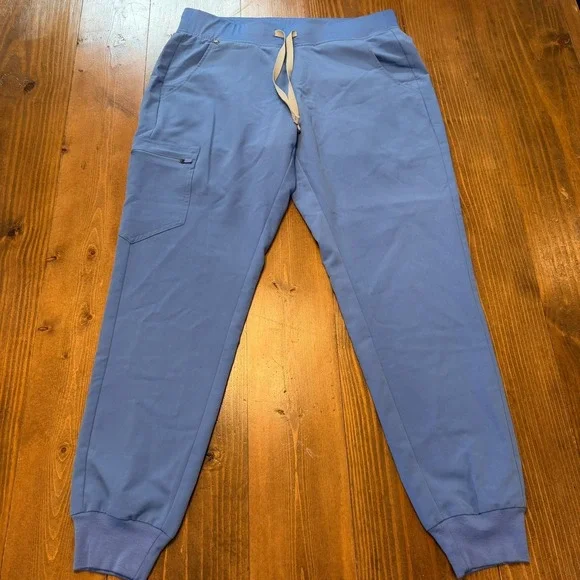 FIGS  Zamora Jogger Scrub Pants Size Medium Ceil Blue
