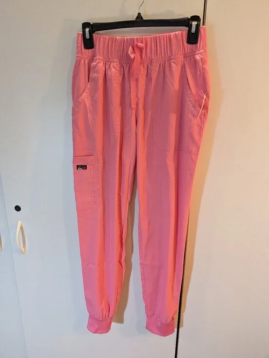 Koi Lite Woman's XXS Pink Drawstring Jogger Scrub Pants NWT