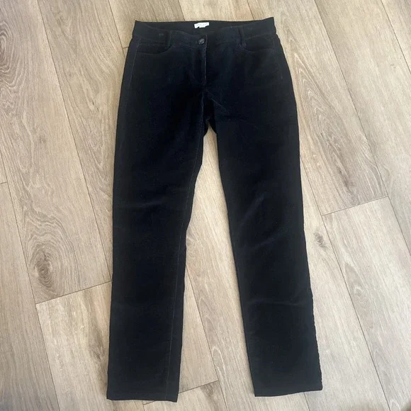 J.Jill Women's Corduroy Pants Straight Leg Black 4 Casual Outdoors Cords‎