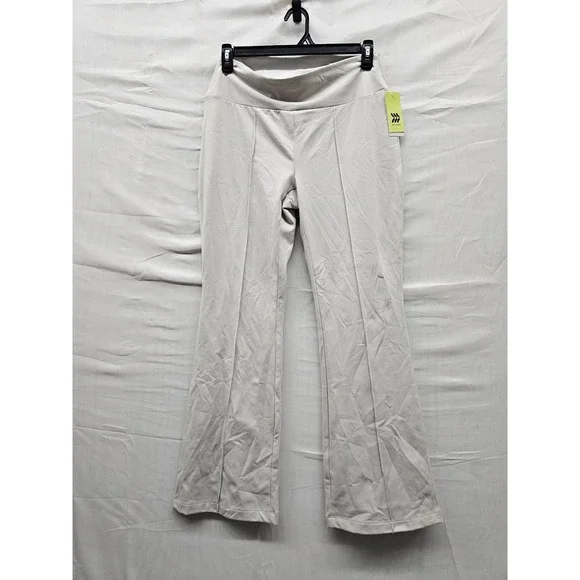 All in Motion Womens High Rise Flare Pants Gray Polyester Athletic Size XXL