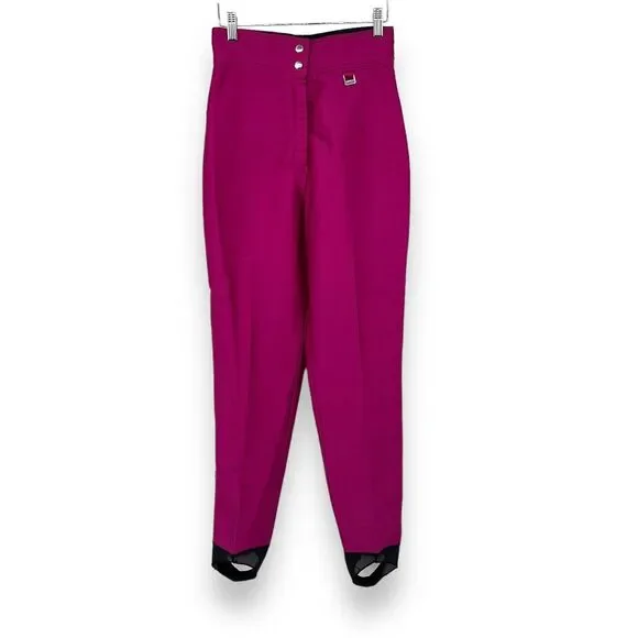 Vintage Deadstock NWT Head Sportswear Magenta Ski Pants Women's 6 Regular