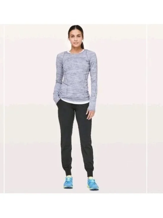 Lululemon Ready To Rulu Pant Jogger Stretch Wicking Pockets Size 10 Black