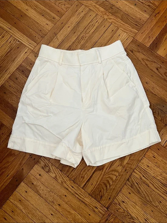 Classic Cream High-Waist Women’s Shorts
