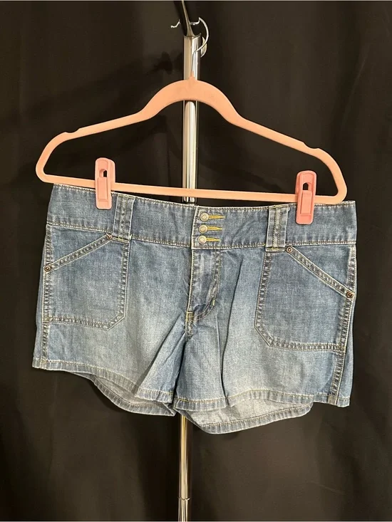 Old Navy Light Wash Denim Button-Front Shorts
