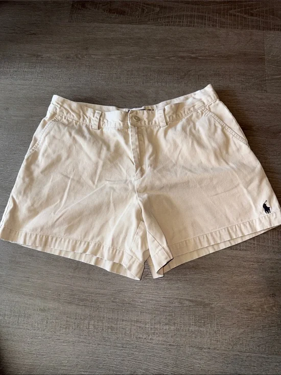 Polo by Ralph Lauren Women's Off-White Cotton Chino Shorts